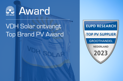 eupd, award, top, pv, supplier, groothandel